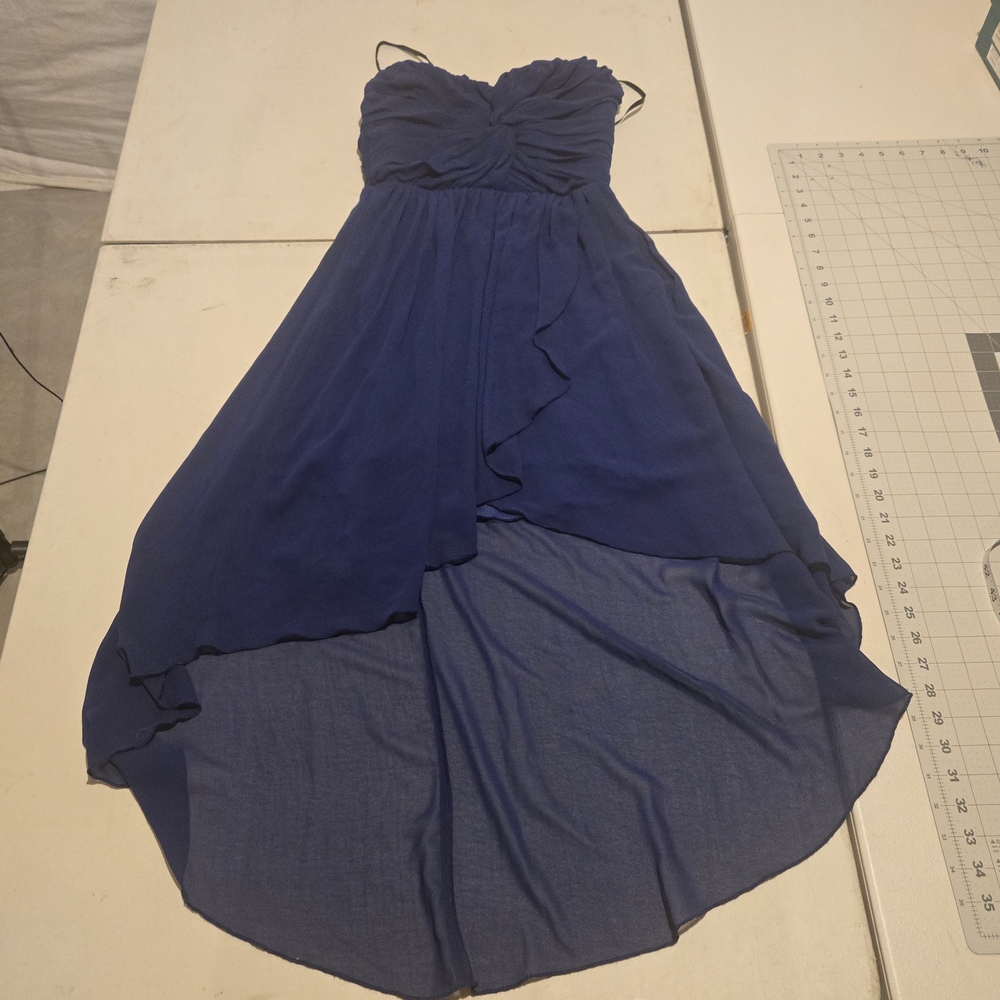 Way-In Royal Blue Strapless Dress